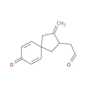 Spiro[4.5]deca-6,9-diene-2-acetaldehyde, 3-methylene-8-oxo-