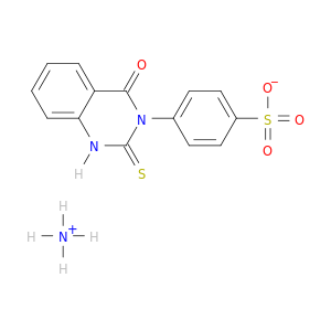 苯磺酸,4-(1,4-二氢-4-氧代-2-硫代氧基-3(2H)-喹唑啉基)-铵盐(1：1)