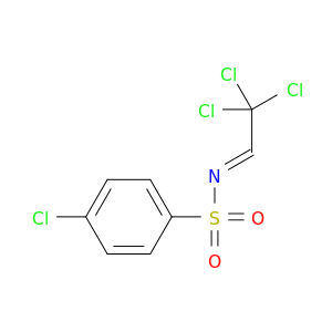 Benzenesulfonamide, 4-chloro-N-(2,2,2-trichloroethylidene)-, (E)-