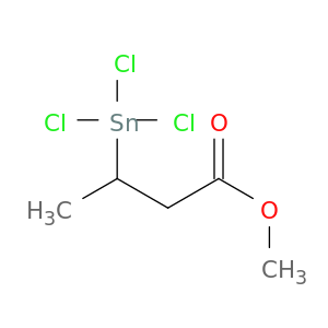 Butanoic acid, 3-(trichlorostannyl)-, methyl ester