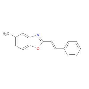 Benzoxazole,5-methyl-2-(2-phenylethenyl)-