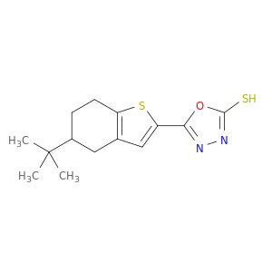 5-(5-Tert-butyl-4,5,6,7-tetrahydro-1-benzothiophen-2-yl)-1,3,4-oxadiazole-2-thiol