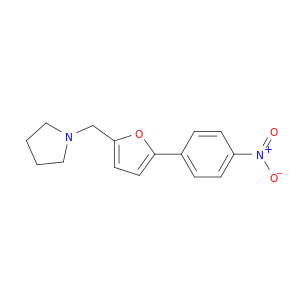 Pyrrolidine, 1-[[5-(4-nitrophenyl)-2-furanyl]methyl]-