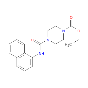 1-Piperazinecarboxylicacid, 4-[(1-naphthalenylamino)carbonyl]-, ethyl ester