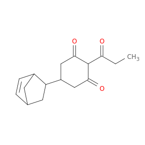 1,3-Cyclohexanedione, 5-bicyclo[2.2.1]hept-5-en-2-yl-2-(1-oxopropyl)-