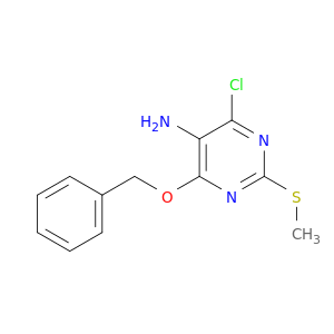 4-(Benzyloxy)-6-chloro-2-(methylthio)pyrimidin-5-amine