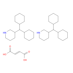 Piperidine, 3-(dicyclohexylmethyl)-, (2E)-2-butenedioate (2:1)
