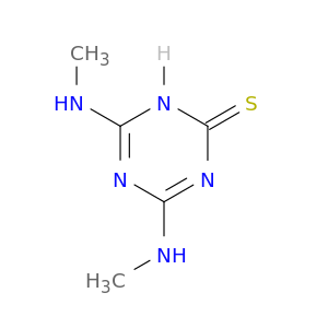 1,3,5-Triazine-2(1H)-thione,4,6-bis(methylamino)-
