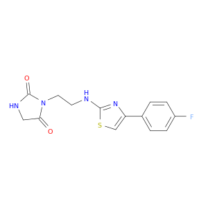 2,4-Imidazolidinedione, 3-[2-[[4-(4-fluorophenyl)-2-thiazolyl]amino]ethyl]-