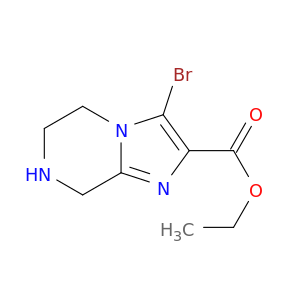 3-溴-5,6,7,8-四氢-咪唑并[1,2-A]吡嗪-2-羧酸乙酯