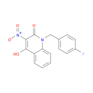 2(1H)-Quinolinone, 1-[(4-fluorophenyl)methyl]-4-hydroxy-3-nitro-