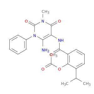 Benzamide,2-(acetyloxy)-N-(6-amino-1,2,3,4-tetrahydro-3-methyl-2,4-dioxo-1-phenyl-5-pyrimidinyl)-3-(1-methylethyl)-