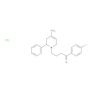 1-butanone, 4-(3,6-dihydro-4-methyl-2-phenyl-1(2h)-pyridinyl)-1-(4-fluorophenyl)-, hydrochloride