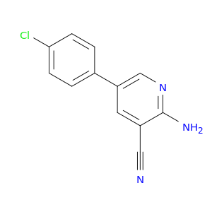 3-Pyridinecarbonitrile, 2-amino-5-(4-chlorophenyl)-