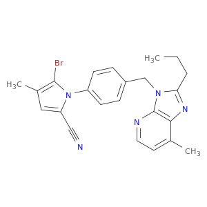 5-Bromo-4-methyl-1-(4-((7-methyl-2-propyl-3H-imidazo[4,5-b]pyridin-3-yl)methyl)phenyl)-1H-pyrrole-2-carbonitrile