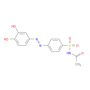 Acetamide, N-[[4-[(3,4-dihydroxyphenyl)azo]phenyl]sulfonyl]-