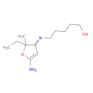 1-Pentanol, 5-[(5-amino-2-ethyl-2-methyl-3(2H)-furanylidene)amino]-
