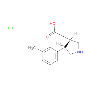 trans-4-(3-Methylphenyl)pyrrolidine-3-carboxylic Acid