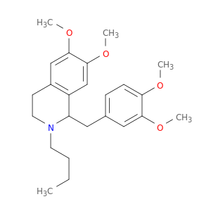 ISOQUINOLINE, 2-BUTYL-1-[(3,4-DIMETHOXYPHENYL)METHYL]-1,2,3,4-TETRAHYDRO-6,7-DIMETHOXY-