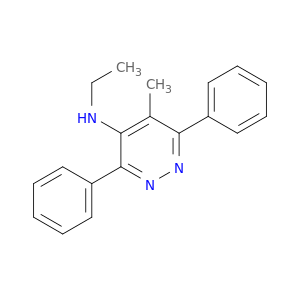 4-Pyridazinamine, N-ethyl-5-methyl-3,6-diphenyl-