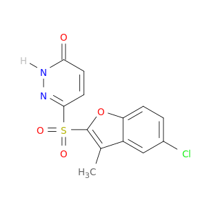 3(2H)-Pyridazinone, 6-[(5-chloro-3-methyl-2-benzofuranyl)sulfonyl]-