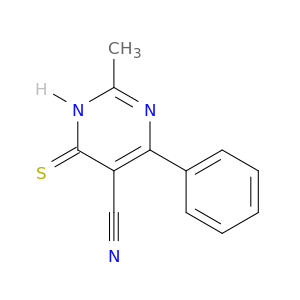 5-Pyrimidinecarbonitrile, 1,4-dihydro-2-methyl-6-phenyl-4-thioxo-