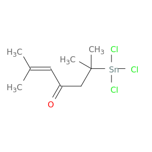 2-Hepten-4-one, 2,6-dimethyl-6-(trichlorostannyl)-