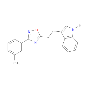 1H-Indole, 3-[2-[3-(3-methylphenyl)-1,2,4-oxadiazol-5-yl]ethyl]-