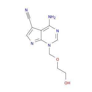 1H-Pyrrolo[2,3-d]pyrimidine-5-carbonitrile,4-amino-1-[(2-hydroxyethoxy)methyl]-