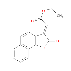 Acetic acid, (2-oxonaphtho[1,2-b]furan-3(2H)-ylidene)-, ethyl ester, (E)-