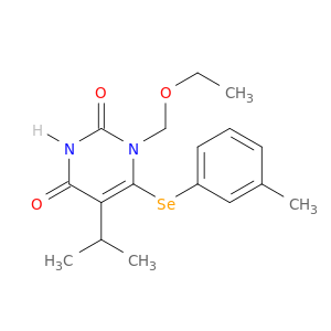 2,4(1H,3H)-Pyrimidinedione,1-(ethoxymethyl)-5-(1-methylethyl)-6-[(3-methylphenyl)seleno]-