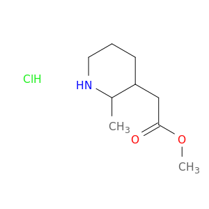 3-Piperidineacetic acid, 2-methyl-, methyl ester, hydrochloride