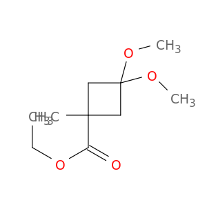 Ethyl 3,3-dimethoxy-1-methylcyclobutane-1-carboxylate