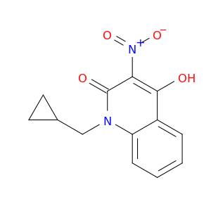 2(1H)-Quinolinone, 1-(cyclopropylmethyl)-4-hydroxy-3-nitro-