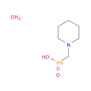 Phosphinic acid, (1-piperidinylmethyl)-, monohydrate