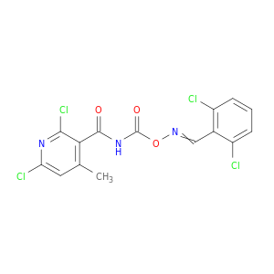 3-Pyridinecarboxamide,2,6-dichloro-N-[[[[(2,6-dichlorophenyl)methylene]amino]oxy]carbonyl]-4-methyl-