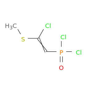 Phosphonic dichloride, [2-chloro-2-(methylthio)ethenyl]-