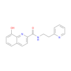 2-Quinolinecarboxamide, 8-hydroxy-N-[2-(2-pyridinyl)ethyl]-