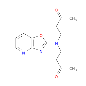 2-Butanone, 4,4'-(oxazolo[4,5-b]pyridin-2-ylimino)bis-