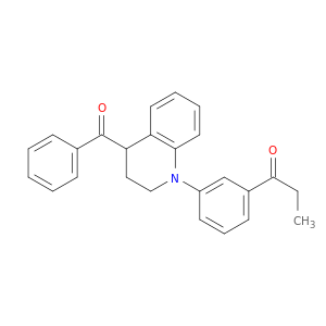 1-Propanone, 3-(4-benzoyl-3,4-dihydro-1(2H)-quinolinyl)phenyl-