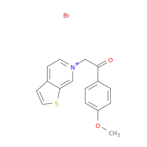 Thieno[2,3-c]pyridinium, 6-[2-(4-methoxyphenyl)-2-oxoethyl]-, bromide