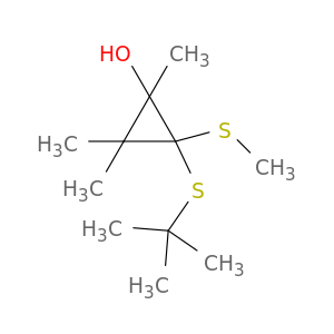 Cyclopropanol, 2-[(1,1-dimethylethyl)thio]-1,3,3-trimethyl-2-(methylthio)-