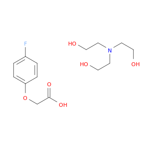 2-(bis(2-hydroxyethyl)amino)ethanol; 2-(4-fluorophenoxy)acetic acid
