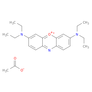 苯氧吡啶-5-Ium,3,7-双(二乙基氨基)-,乙酸盐(1：1)
