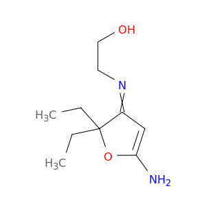 Ethanol, 2-[(5-amino-2,2-diethyl-3(2H)-furanylidene)amino]-