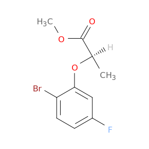 Propanoic acid, 2-(2-bromo-5-fluorophenoxy)-, methyl ester, (2R)-