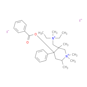 3-Piperidinemethanaminium,4-(benzoyloxy)-N,N-diethyl-N,1,1,3,6-pentamethyl-4-phenyl-, iodide (1:2)