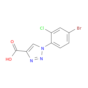 1-(4-Bromo-2-chlorophenyl)-1H-1,2,3-triazole-4-carboxylic Acid