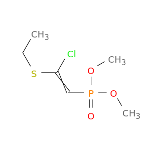 Phosphonic acid, [2-chloro-2-(ethylthio)ethenyl]-, dimethyl ester