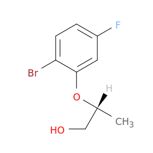 1-Propanol, 2-(2-bromo-5-fluorophenoxy)-, (2R)-
